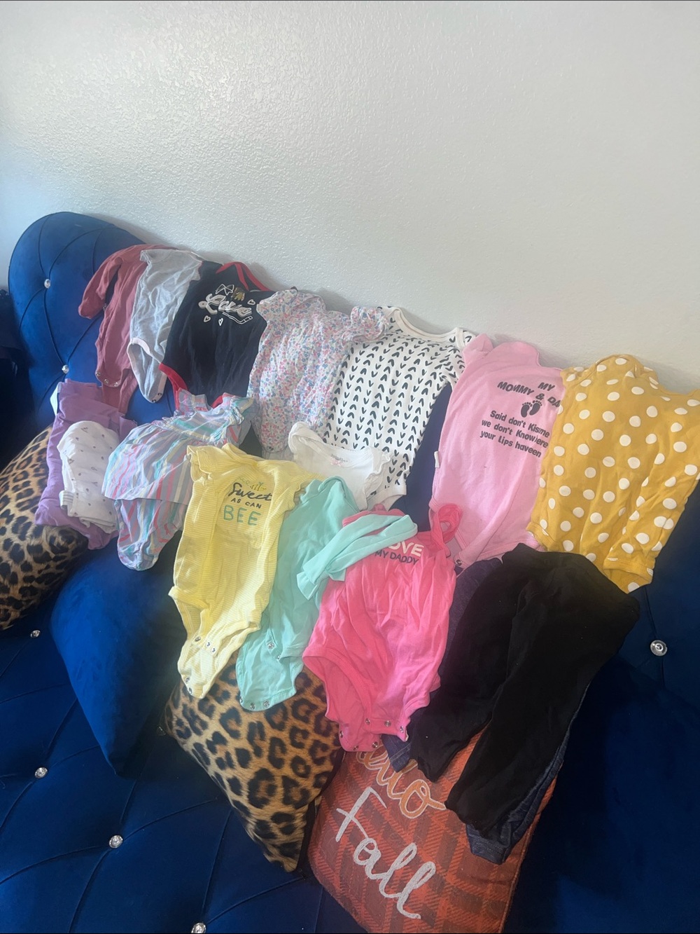 21 pieces Baby Multicolor Pastel Striped Ruffle Top 6-18 months
